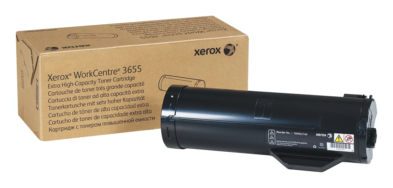 Xerox WorkCentre® 3655/3655i Extra hohe Kapazität-Tonermodul Schwarz (25900 Seiten) - 106R02740