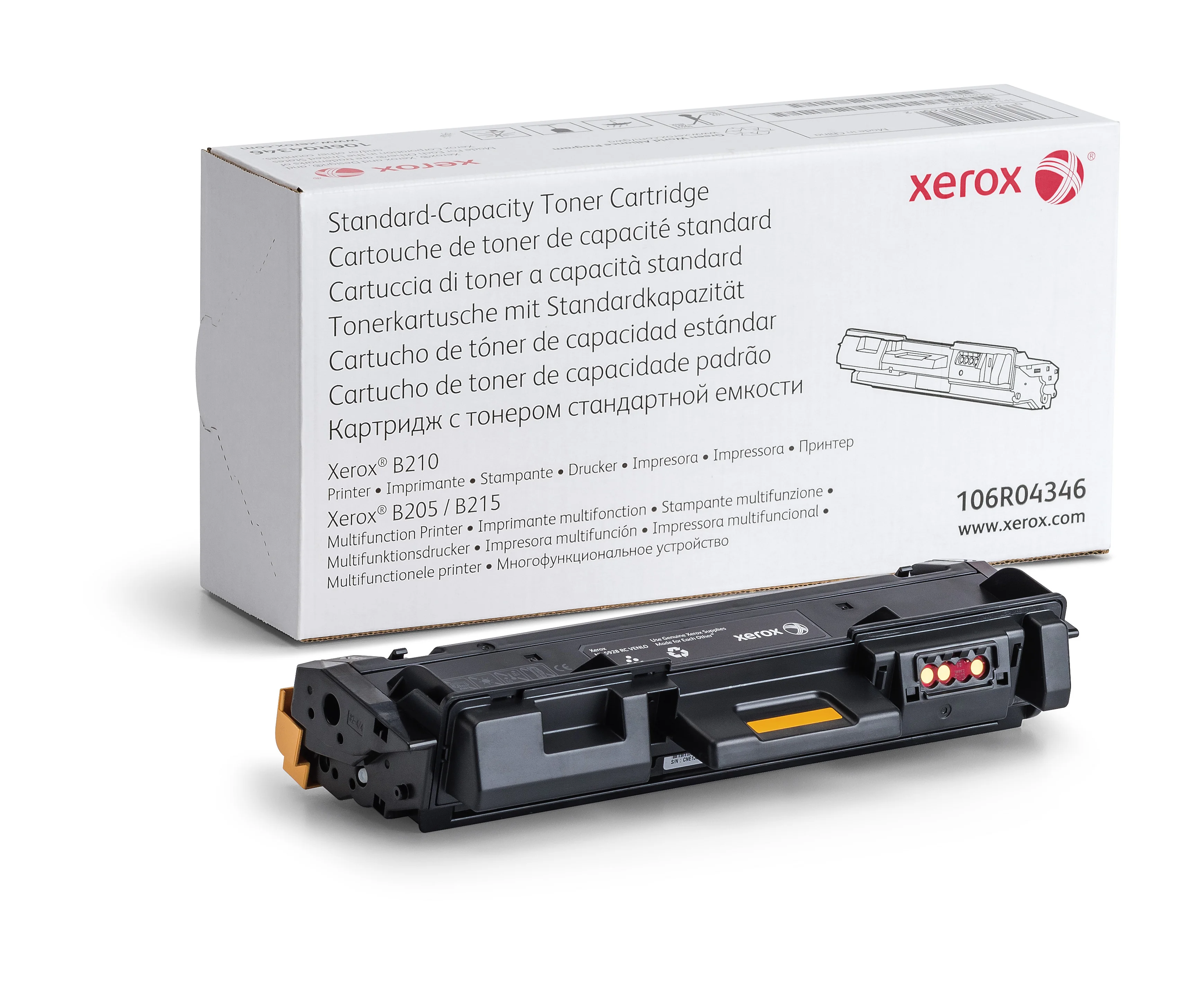 Xerox ® B205 Multifunktionsdrucker/B210 Drucker/B215 Multifunktionsdrucker Standardkapazität-Tonermodul Schwarz (1500 Seiten) - 106R04346