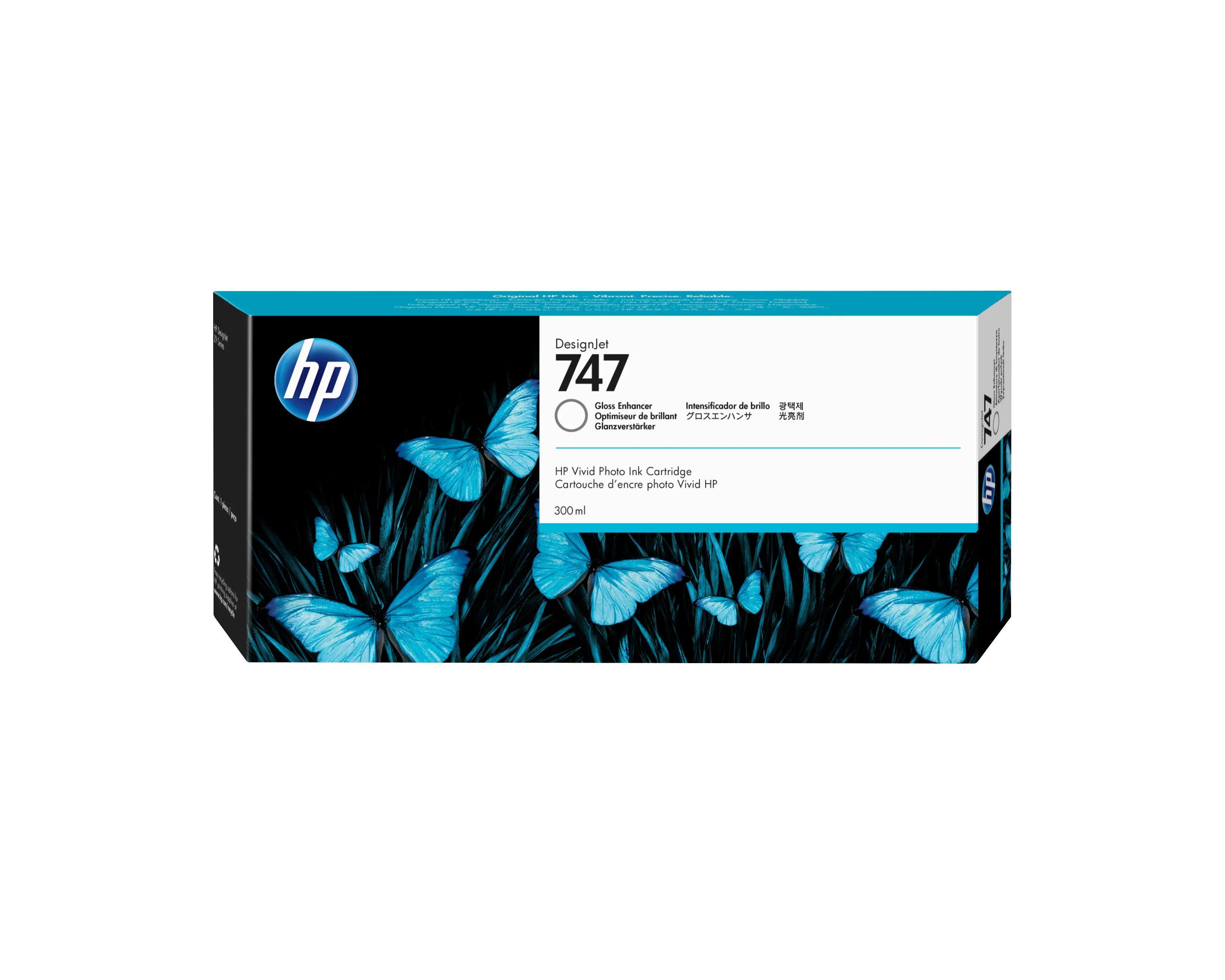 HP 747 Gloss Enhancer DesignJet Tintenpatrone, 300 ml
