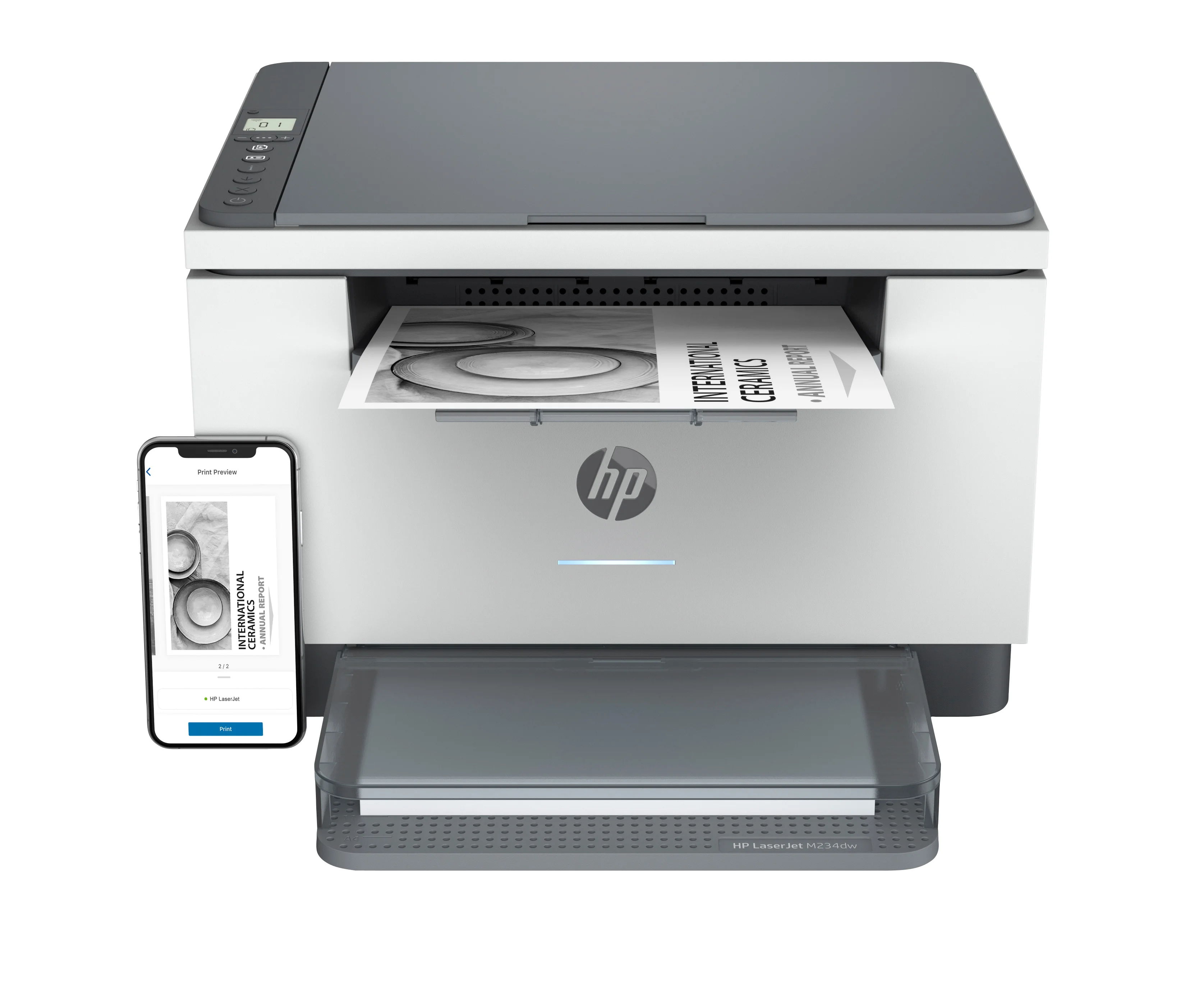 HP LaserJet M234dw Wireless Multifunction Schwarzweiß Drucker, Kopierer, Scanner; Duplex