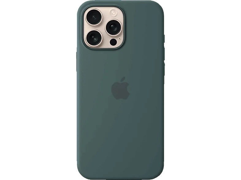 APPLE Silikon Case mit MagSafe, Backcover, Apple, iPhone 16 Pro Max, Seegrün