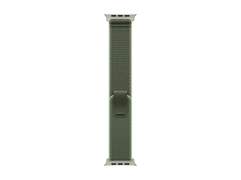 APPLE 49 mm Trail Loop (S/M), Ersatzarmband, Grün/Neon - Titan Natur