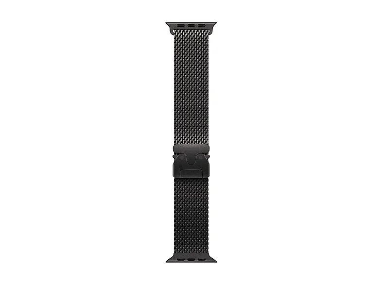 APPLE 49 mm Milanaise Armband (M), Ersatzarmband, Schwarz