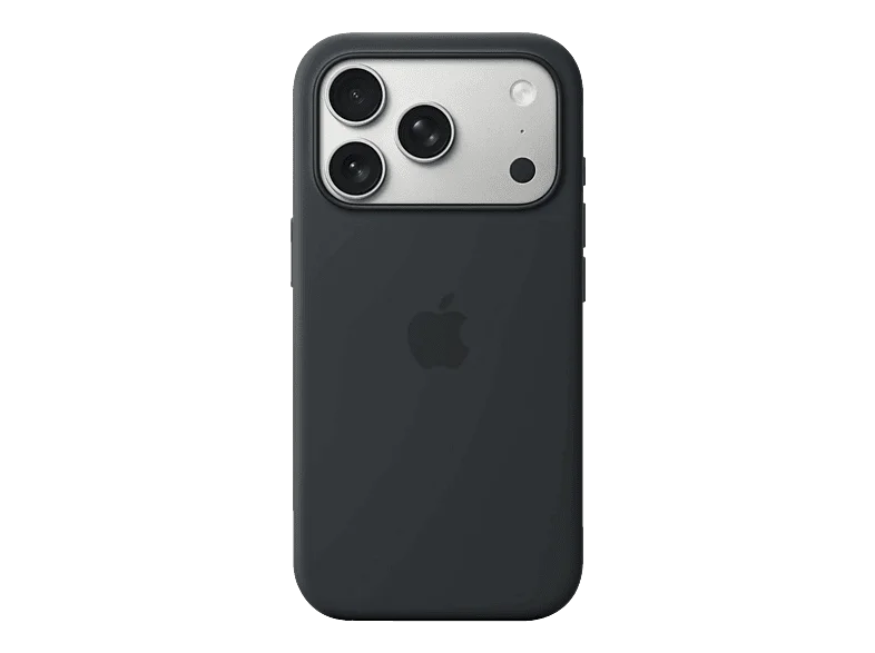 APPLE Silikon Case mit MagSafe, Backcover, Apple, iPhone 17 Pro, Schwarz