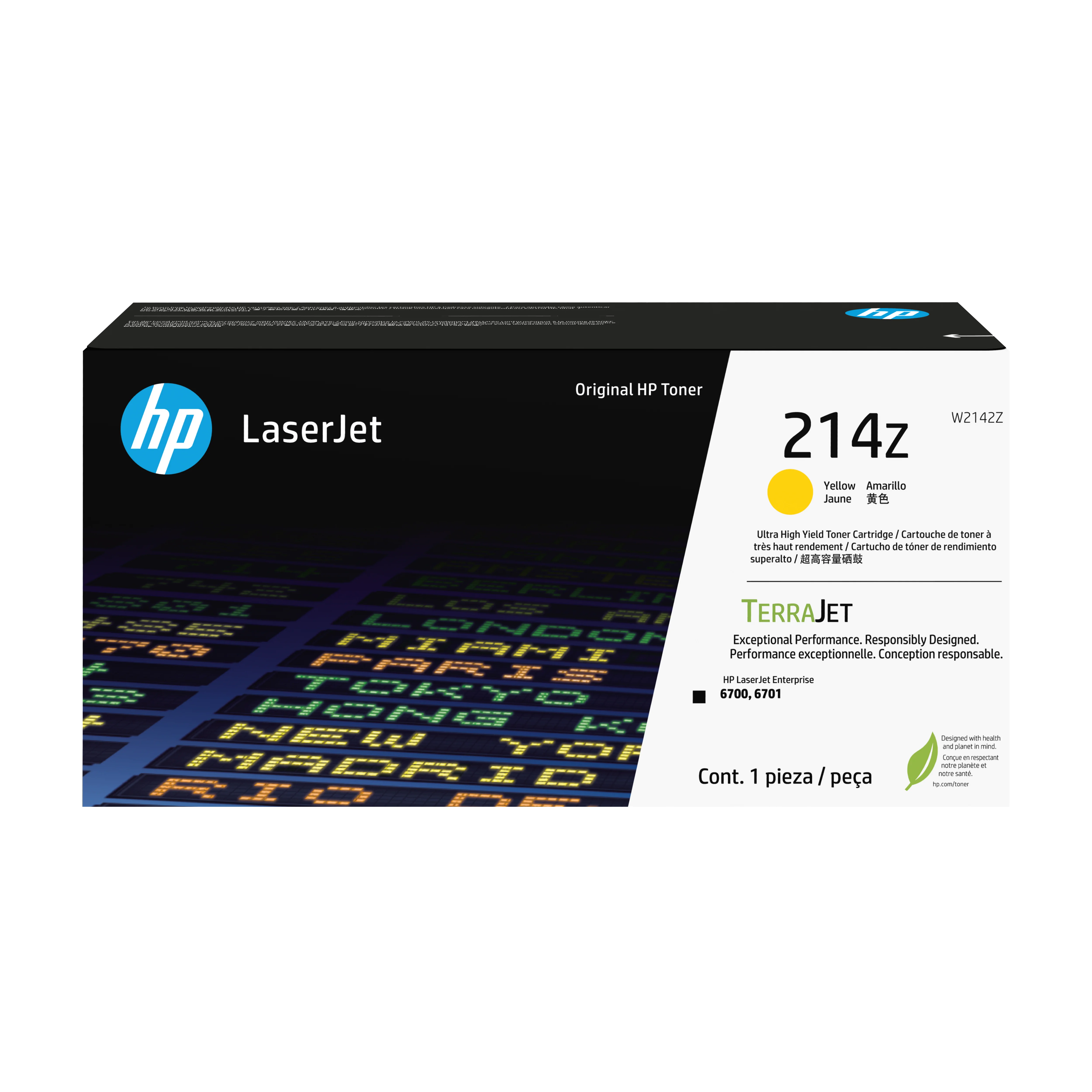 HP 214Z Gelb Original LaserJet Tonerkartusche mit superhoher Reichweite