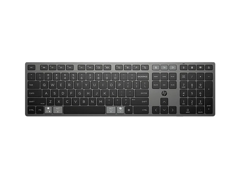 HP 720, Tastatur, Kabellos, Schwarz