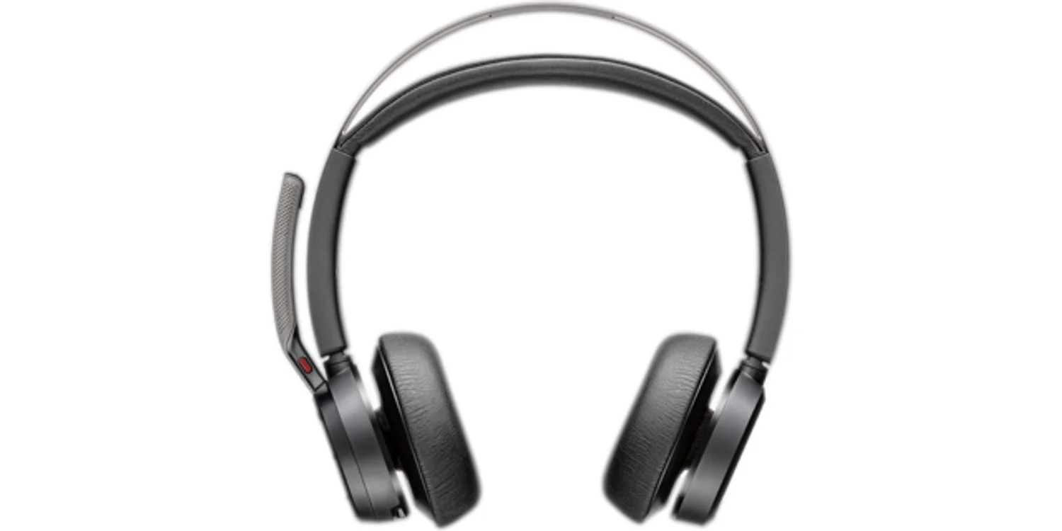 HP Poly Voyager Focus 2 USB-C-C-Headset, für Microsoft Teams zertifiziert, + USB-C/A-Adapter
