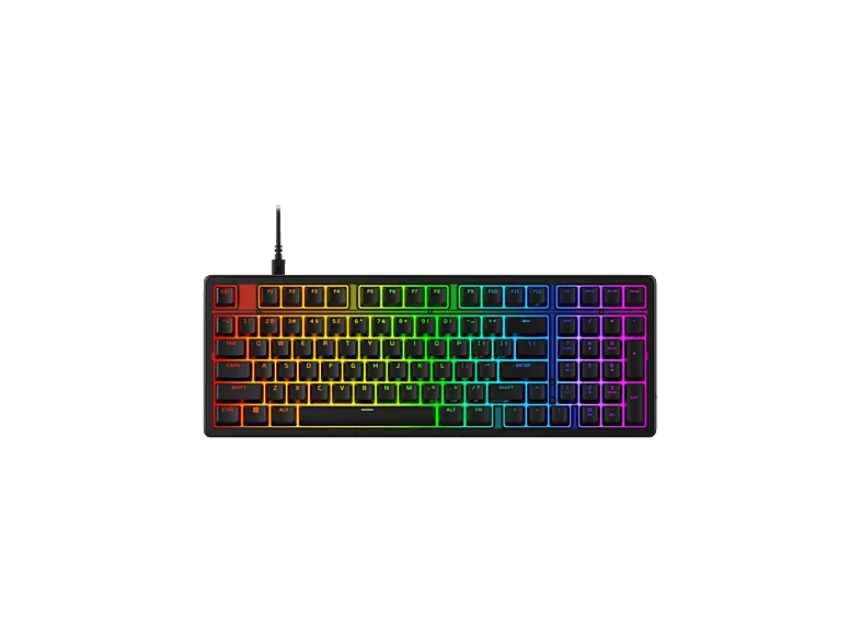 HYPERX Origins 2 1800, Tastatur, Mechanisch, HyperX Red, Kabelgebunden, USB, Schwarz