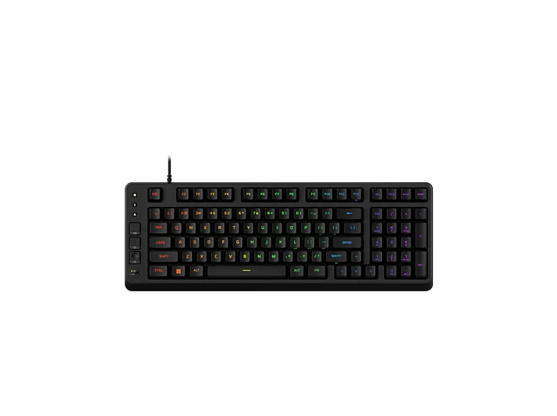 HYPERX Eve 1800, Gaming-Tastatur, Mechanisch, HyperX Red, Kabelgebunden, USB, Schwarz