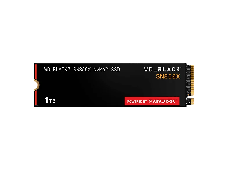 WD_BLACK™ SN850X NVMe POWERED BY SANDISK SSD WDBB9G0010BNC Retail, 1 TB PCI Express, intern