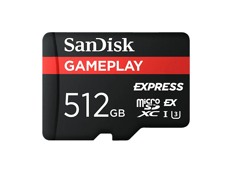 SANDISK GamePlay microSD™ Express-Karte Works with Nintendo Switch™ 2 512 GB, Speicherkarte, Schwarz