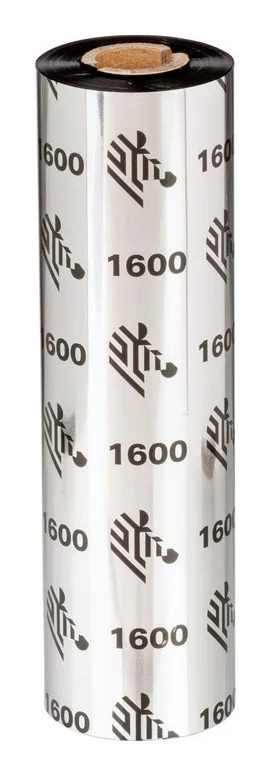 Zebra 1600 Wax Thermoband 450 m Schwarz