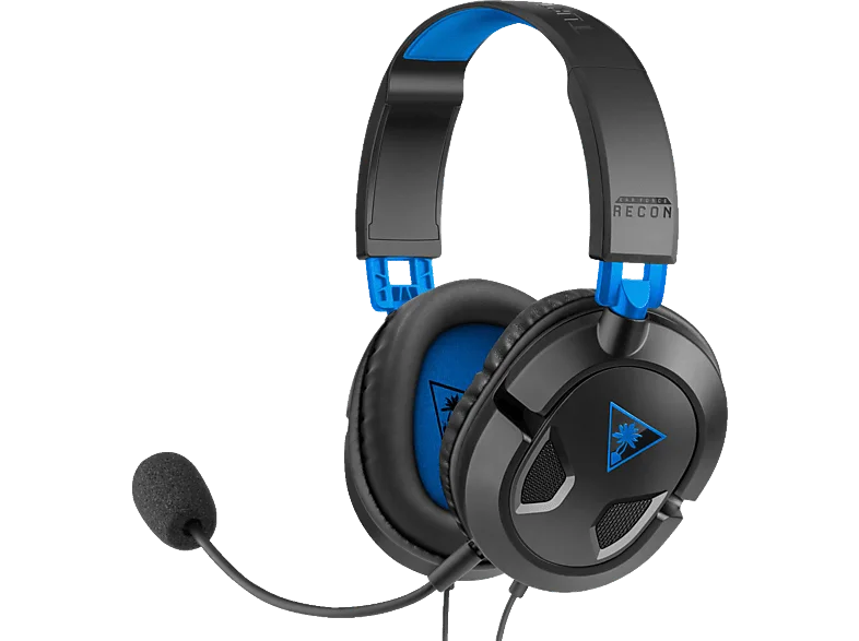 TURTLE BEACH Recon 50P, Over-ear Gaming Headset Schwarz/Blau
