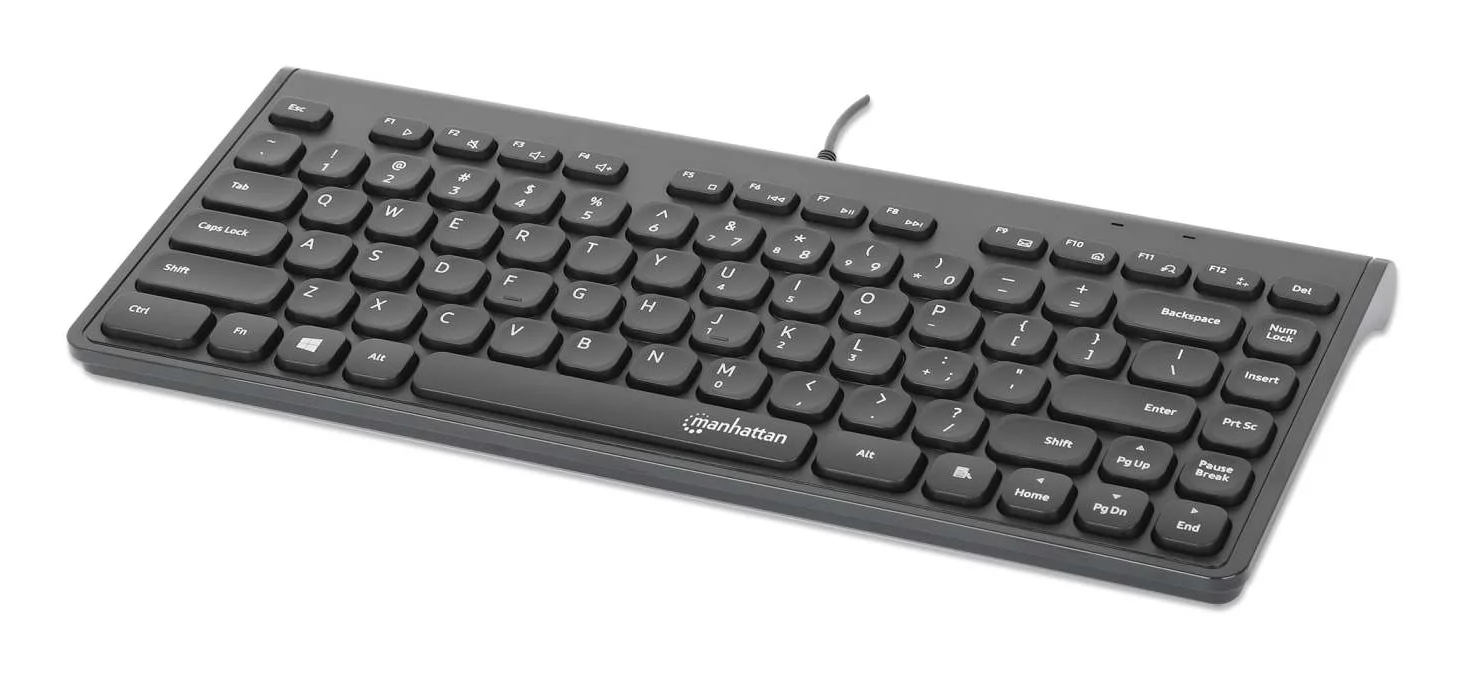 Manhattan 180702 Tastatur Büro USB QWERTY Schwarz