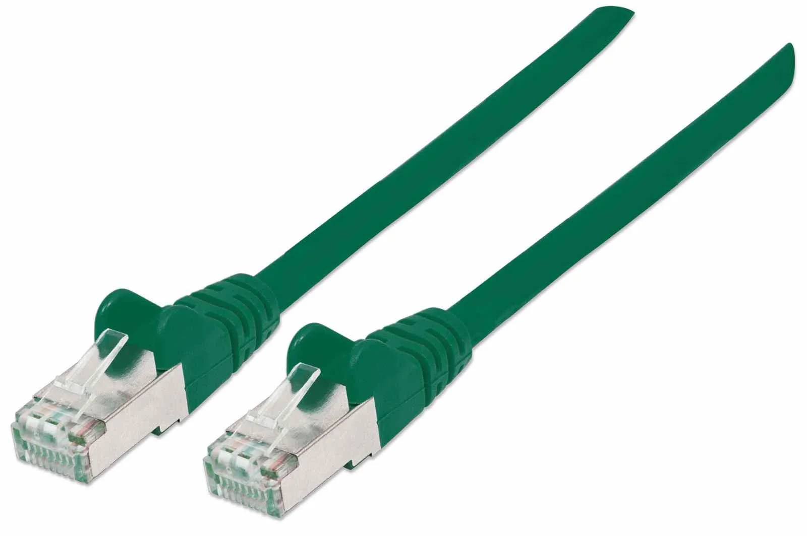 Intellinet Netzwerkkabel mit Cat6a-Stecker und Cat7-Rohkabel, S/FTP, 100% Kupfer, LS0H, 2 m, grün