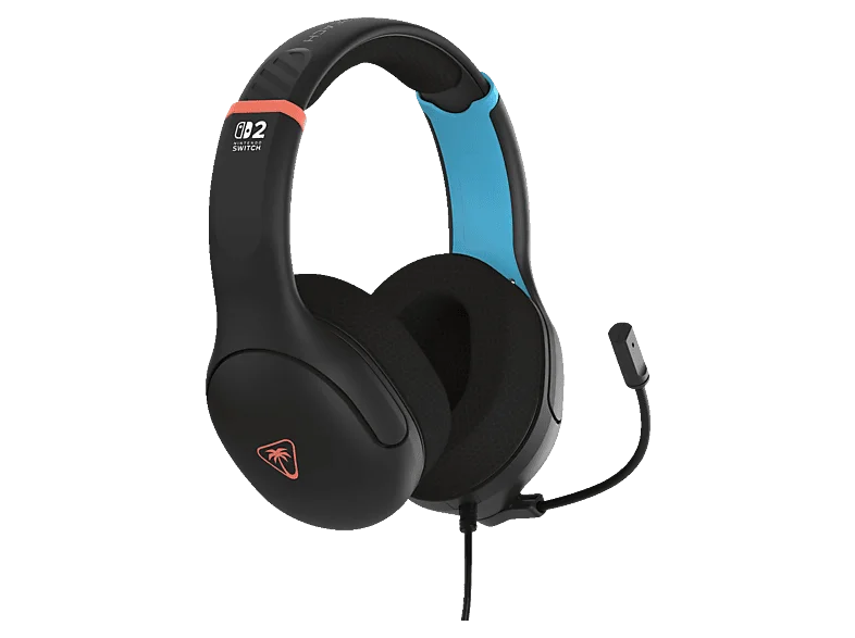 Turtle Beach Airlite Fit Wired Gaming Headset Offiziell Lizenziert für Nintendo Switch 2, 1, und OLED, Anthrazitschwarz