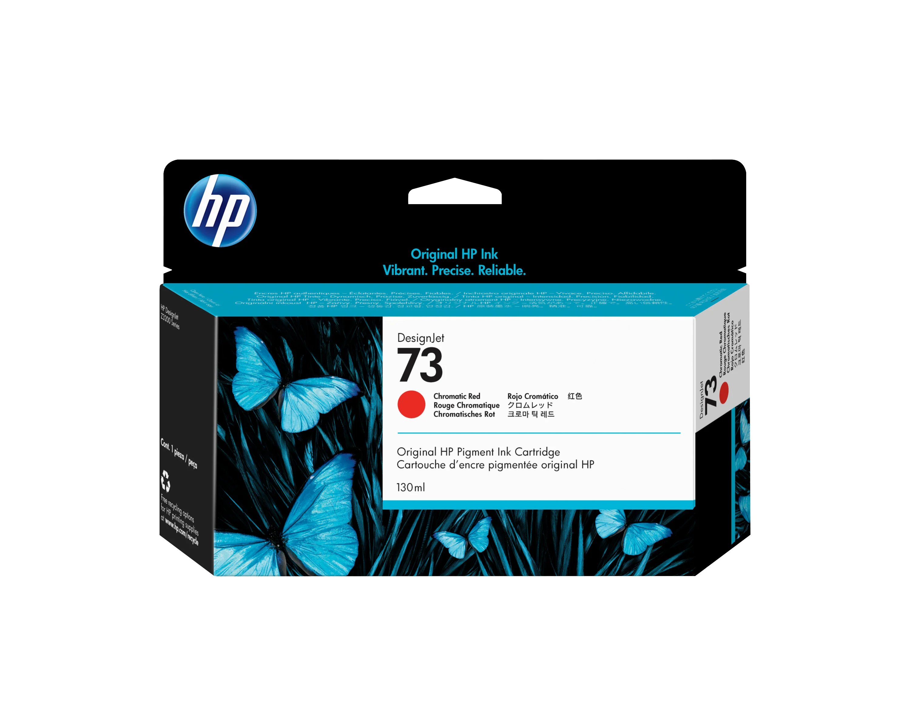 HP 73 Chromrot DesignJet Druckerpatrone, 130 ml