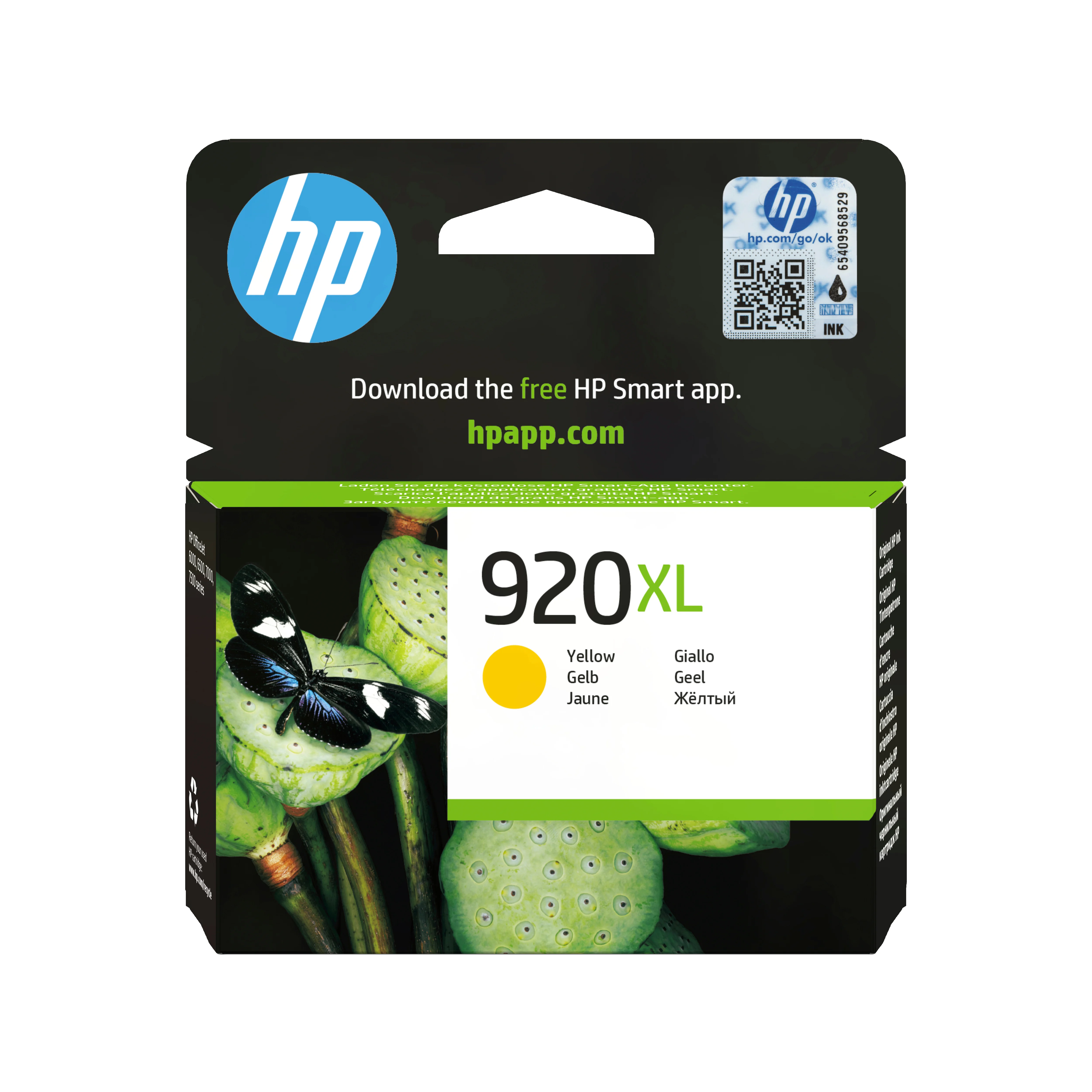 HP 920XL Gelb Original Tintenpatrone mit hoher Reichweite