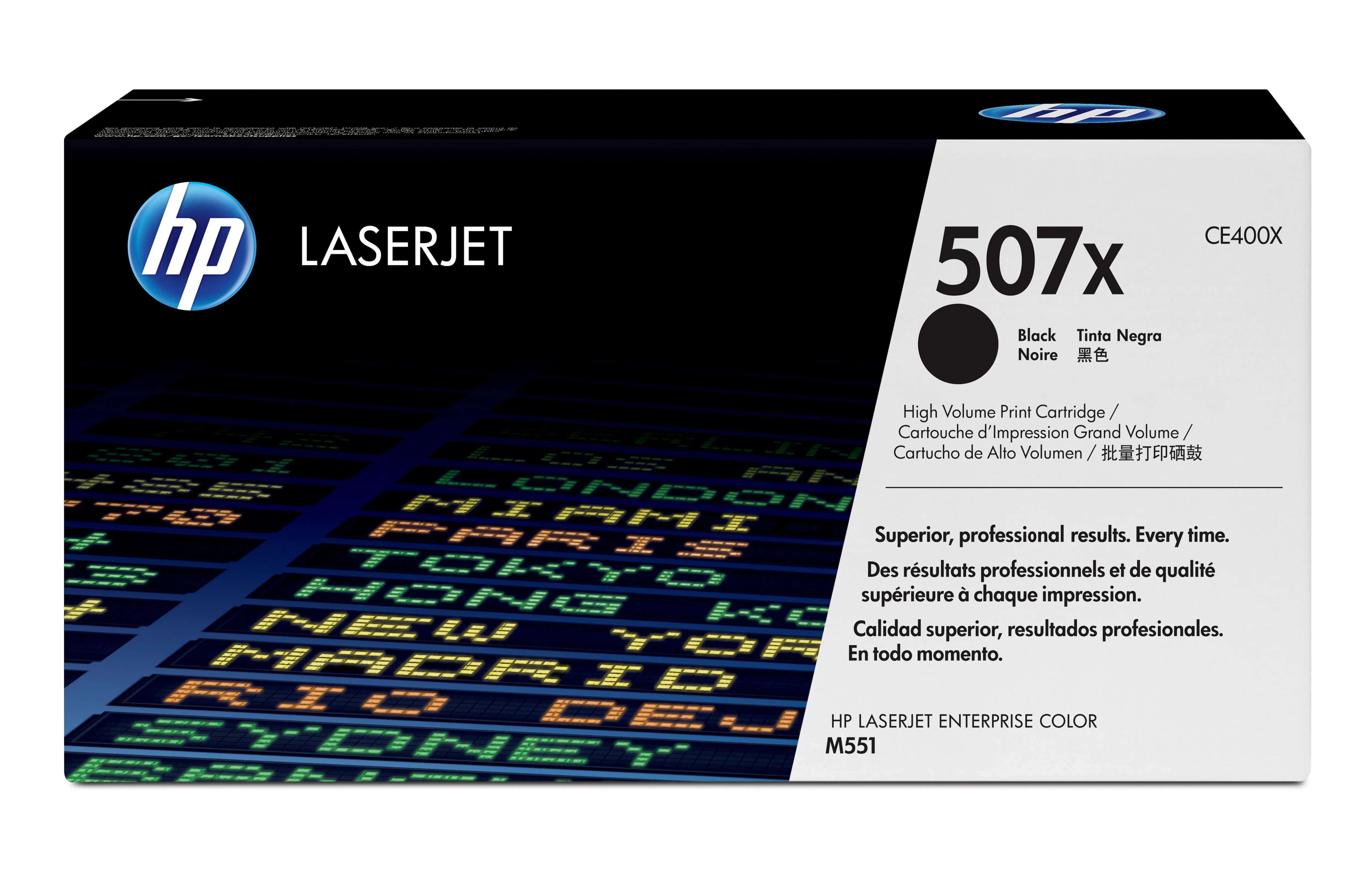 HP 507X Schwarz Original LaserJet Tonerkartusche mit hoher Reichweite