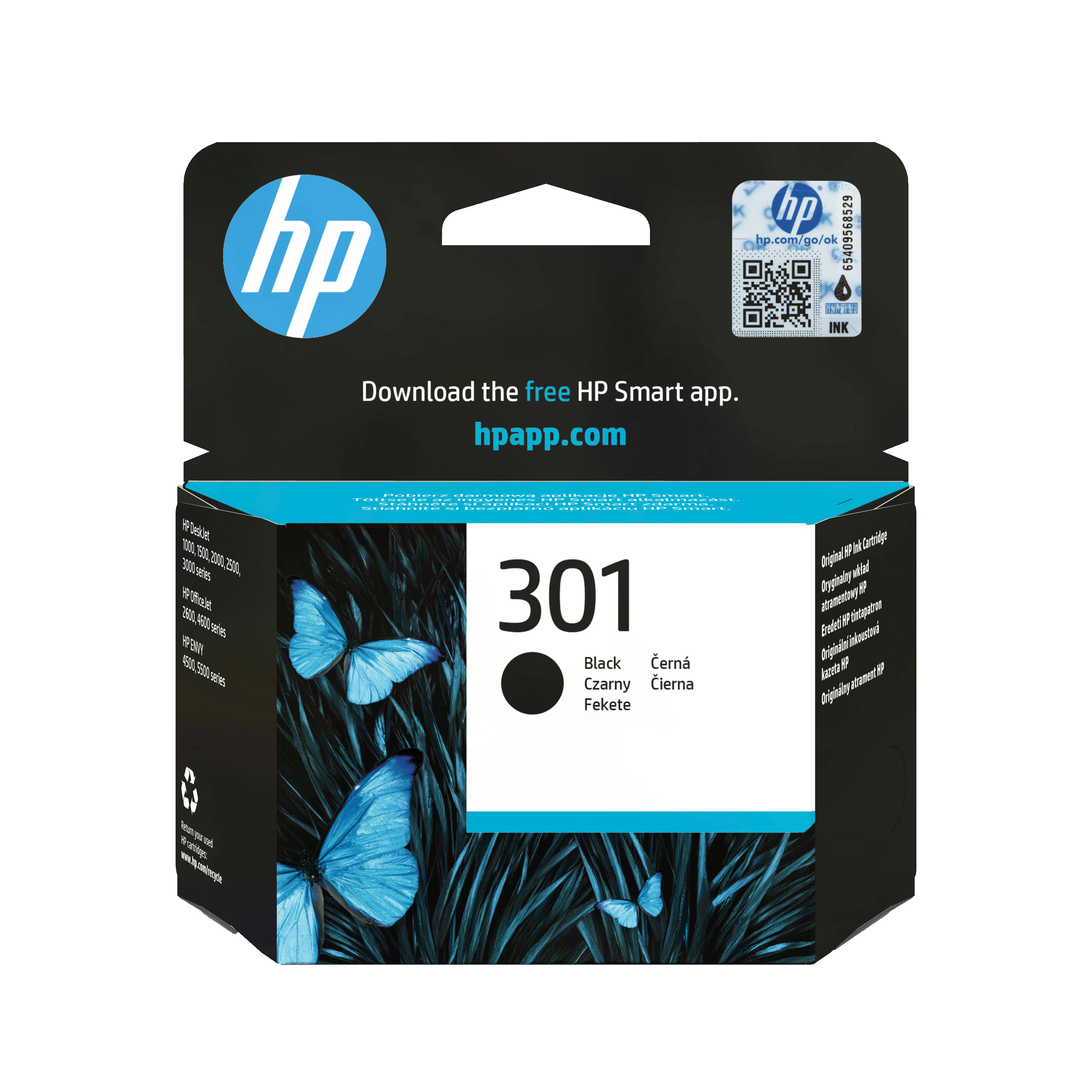 HP 301 Schwarz Original Druckerpatrone