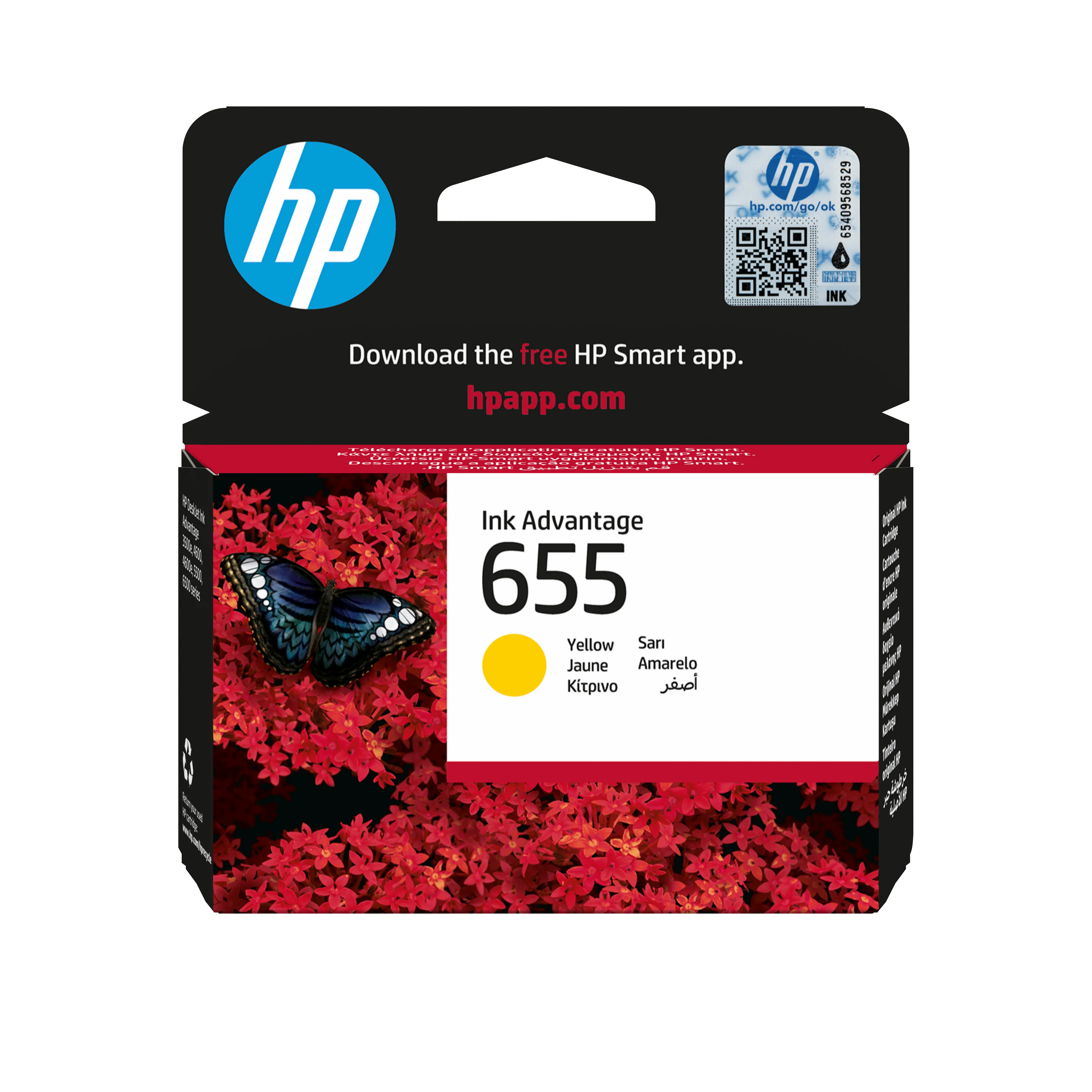 HP 655 Gelb Original Ink Advantage Druckerpatrone