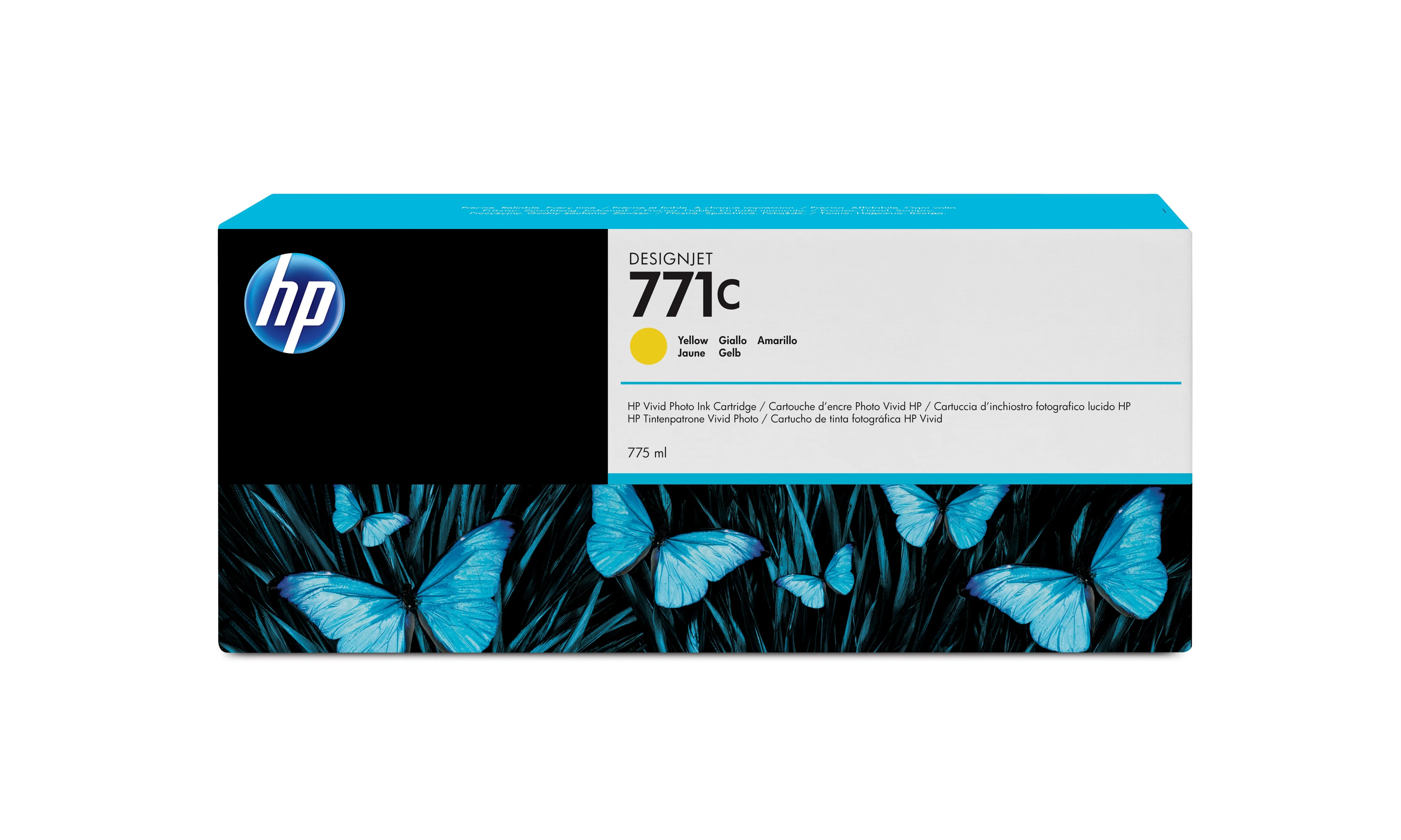 HP 771C Gelb DesignJet Druckerpatrone, 775 ml