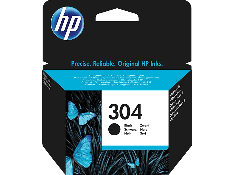 HP 304 Tintenpatrone Schwarz (N9K06AE)