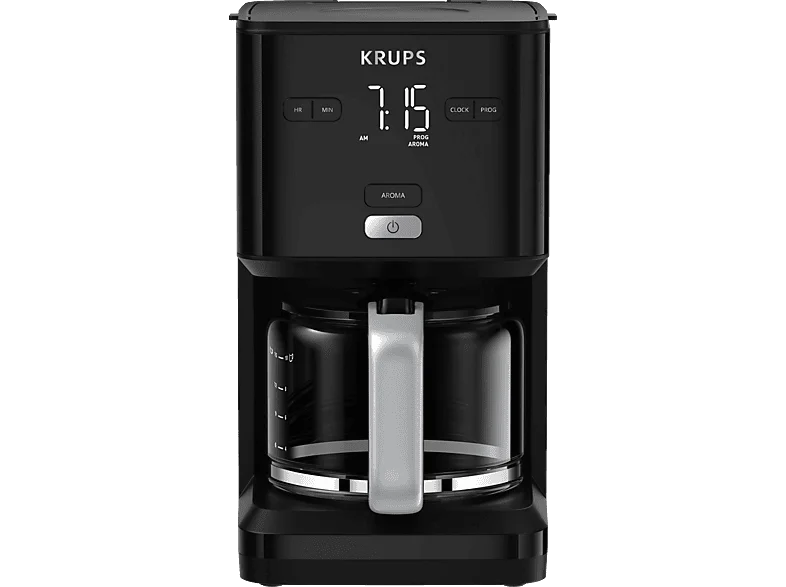 KRUPS KM6008 Smart'n Light Kaffeemaschine Hochglanz-Schwarz