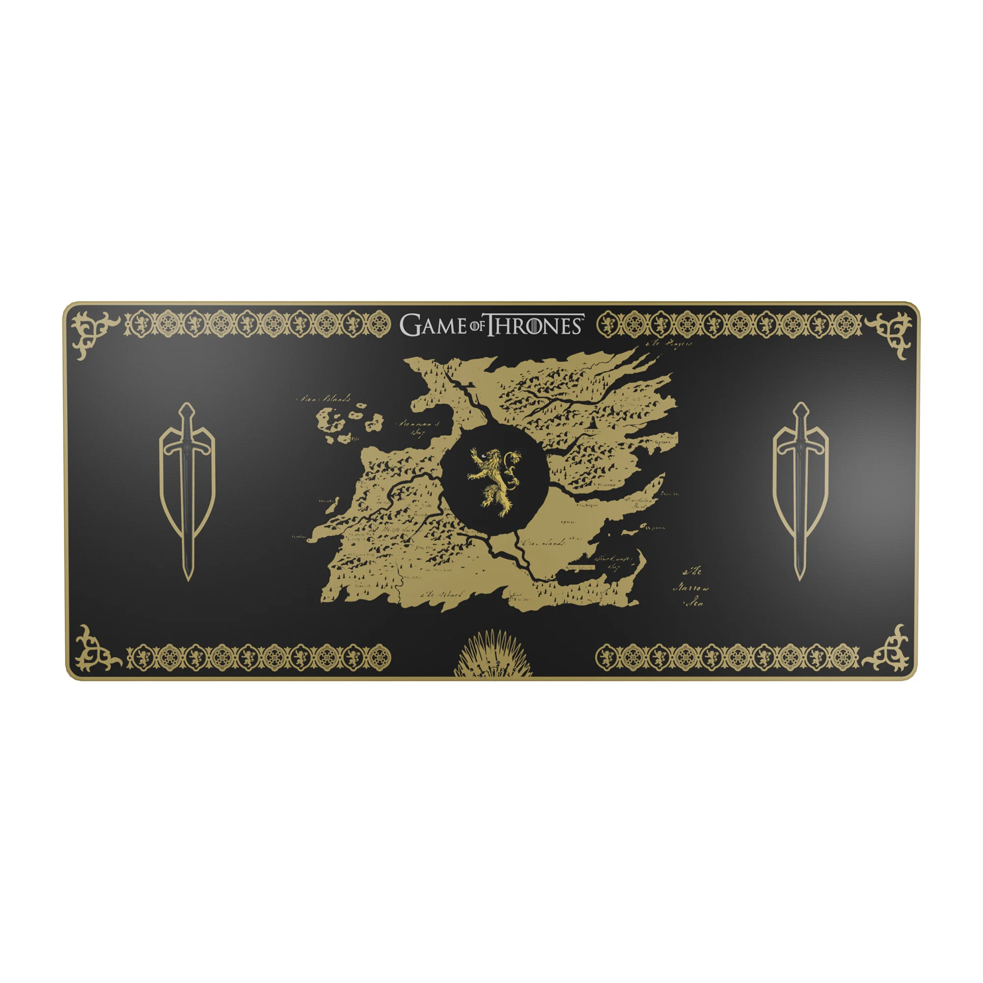 Lexip HBO Game of Thrones - Lannister Edition Gaming-Mauspad Schwarz, Gelb