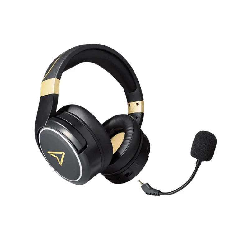 Lexip Metaltech Kopfhörer Verkabelt & Kabellos Kopfband Gaming Schwarz, Gold