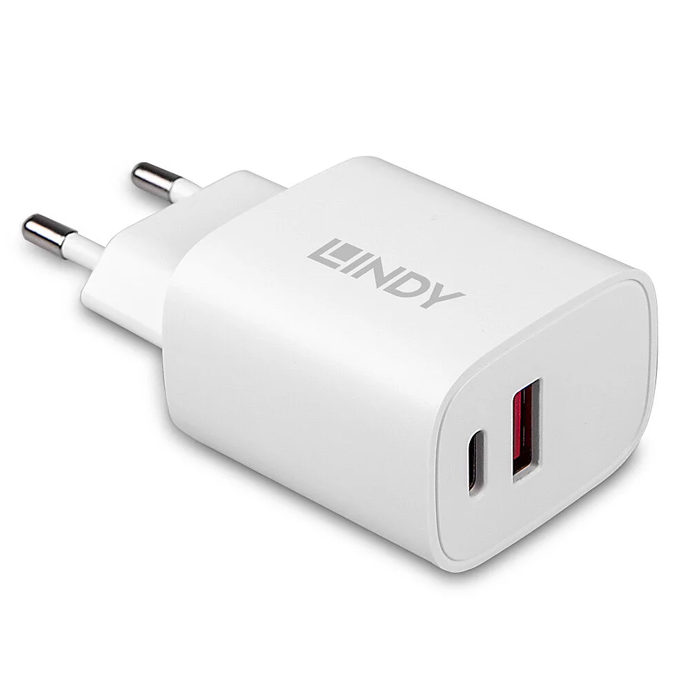 Lindy 73413 Ladegerät für Mobilgeräte Universal Weiß AC Schnellladung Drinnen