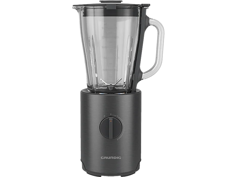 GRUNDIG SM 7140 Standmixer Dark Inox/Edelstahl (800 Watt, 1.5 l)