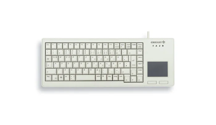 CHERRY XS Touchpad Tastatur Universal USB QWERTY US Englisch Grau