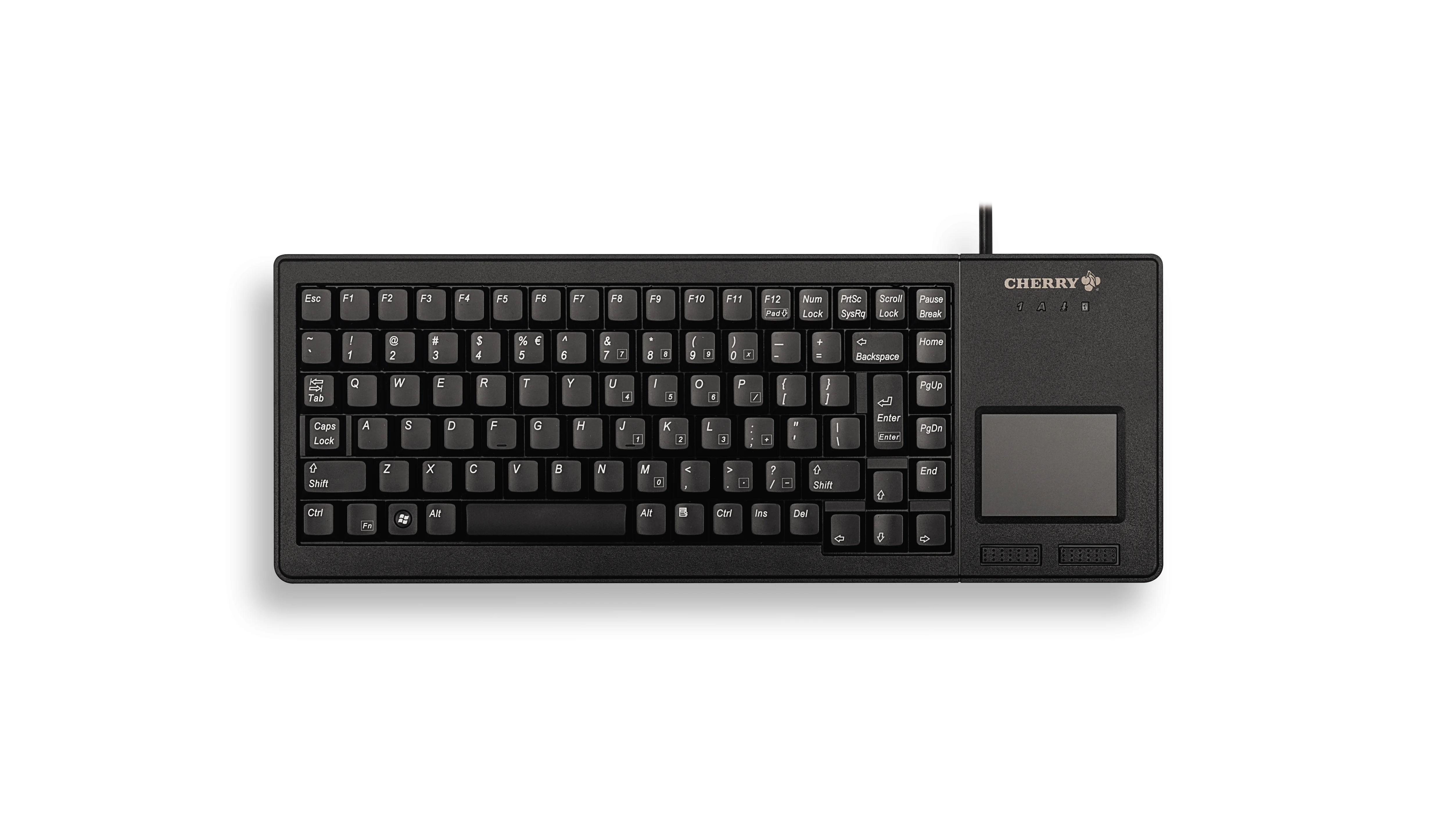CHERRY XS Touchpad G84-5500 Tastatur Büro USB QWERTY Nordisch Schwarz