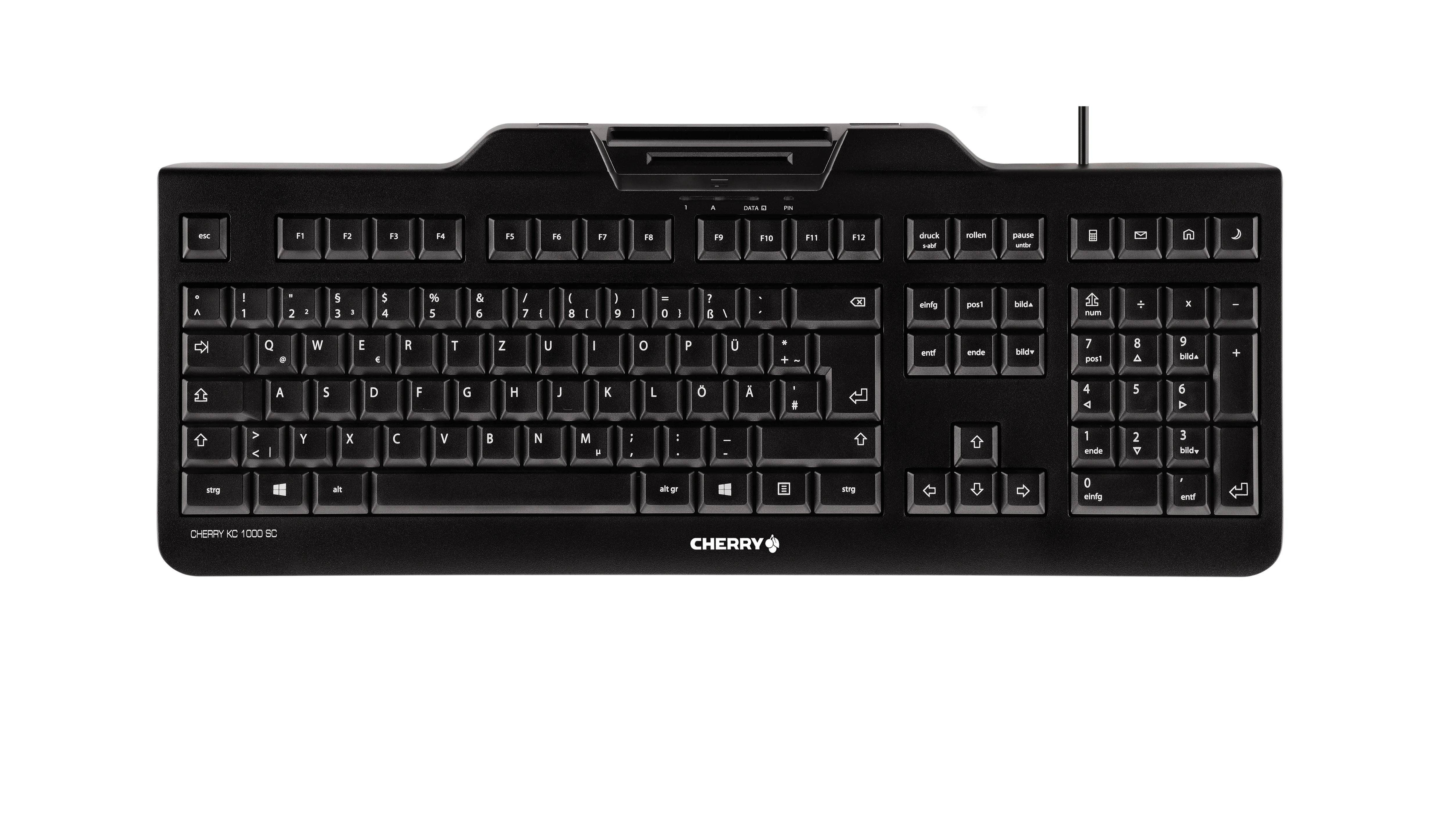 CHERRY KC 1000 SC Tastatur Universal USB QWERTY UK Englisch Schwarz