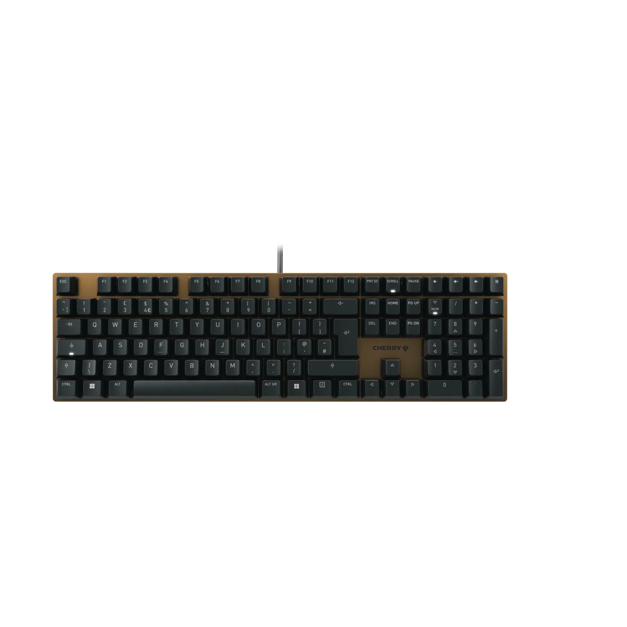 CHERRY KC 200 MX Tastatur Universal USB QWERTY Englisch Schwarz, Bronze