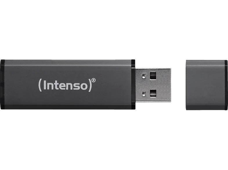 INTENSO Alu Line USB-Stick, 8 GB, 28 MB/s, Anthrazit