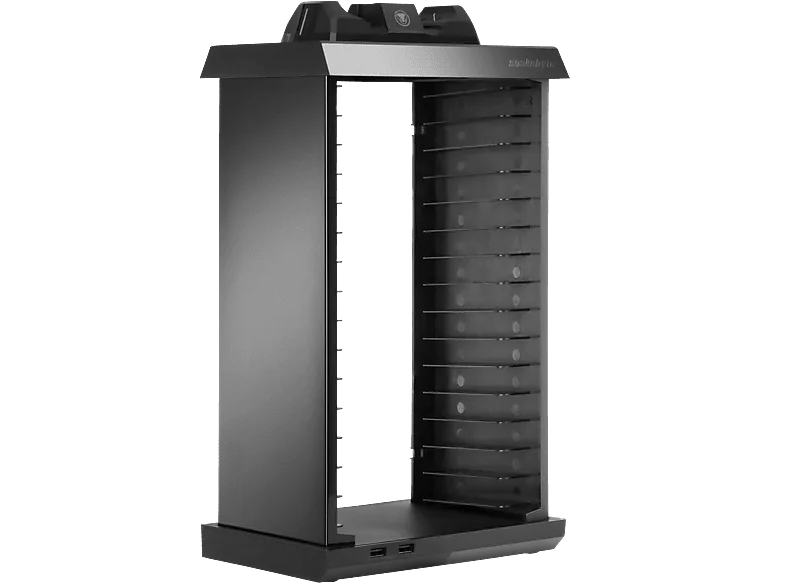 SNAKEBYTE Charge:Tower Pro™ + 2 Akkus 600 mAh Charge Tower, Schwarz