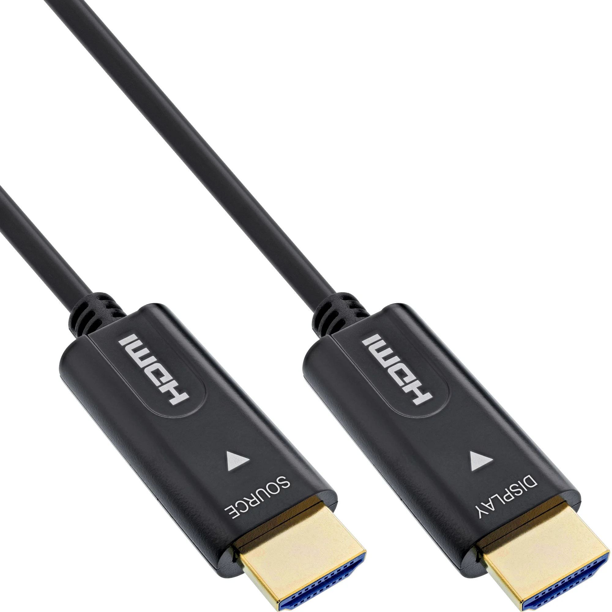 InLine HDMI AOC Kabel, High Speed HDMI mit Ethernet 4K/60Hz Stecker/Stecker 50m