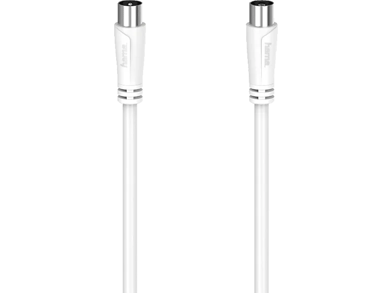 HAMA 90 dB, 5 m Koax-Stecker auf Koax-Kupplung, Antennen-Kabel ,
