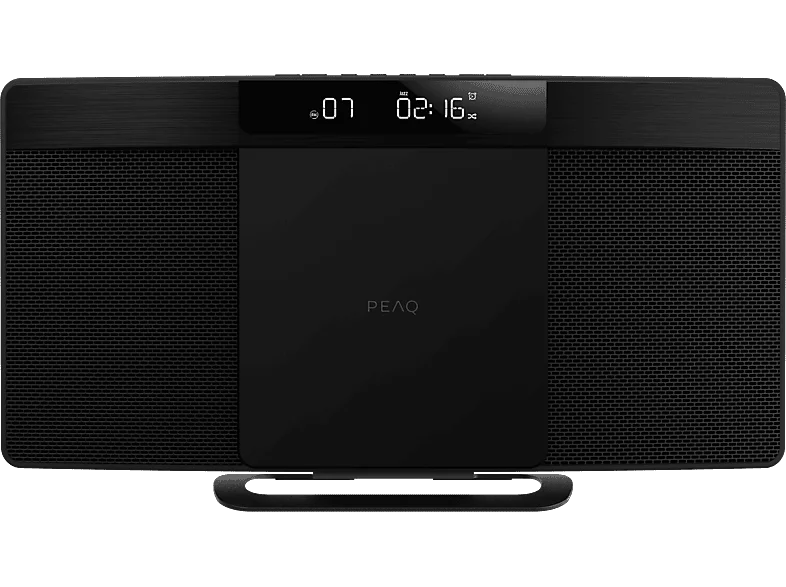 PEAQ PMS 220 SLIM Micro Hifi System mit DAB+/FM Tuner (Schwarz)