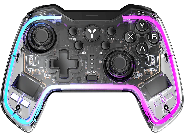 ISY IGP-2000-TP kabelloser Gaming Controller Transparent für Plattformübergreifend