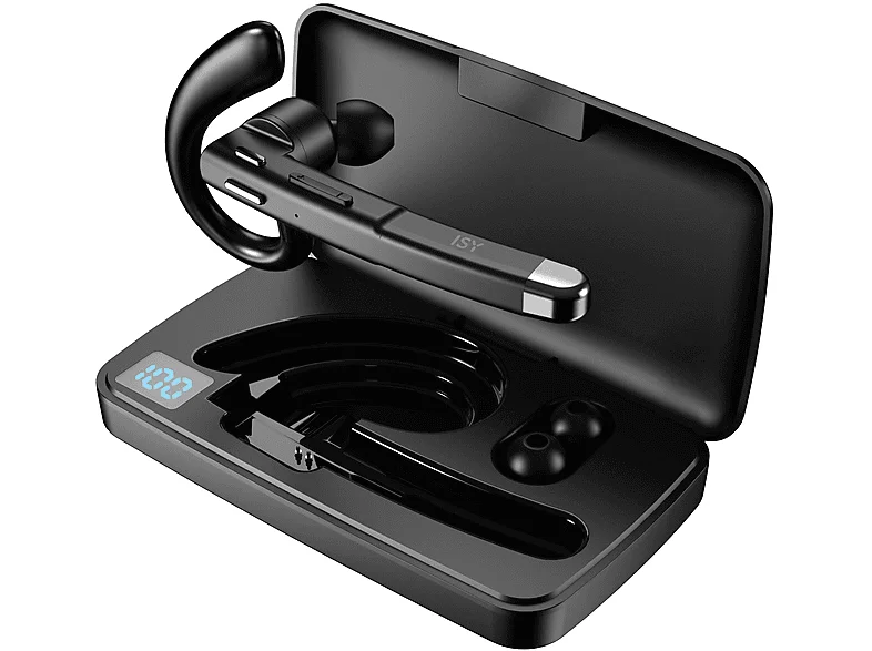 ISY IBO-3000 mit Ladecase, In-ear Headset Bluetooth Schwarz