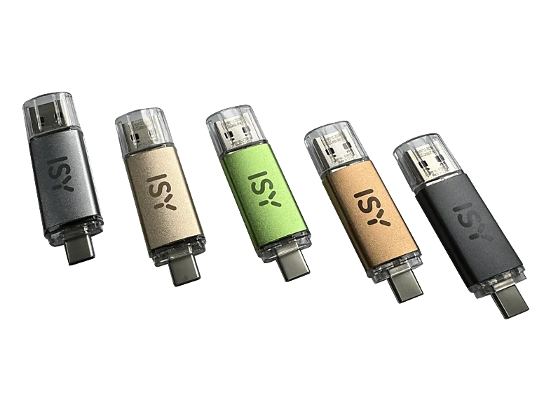 ISY IMU-2900 ALU, 128 GB, 100 MB/s, 5 verschiedene Farben