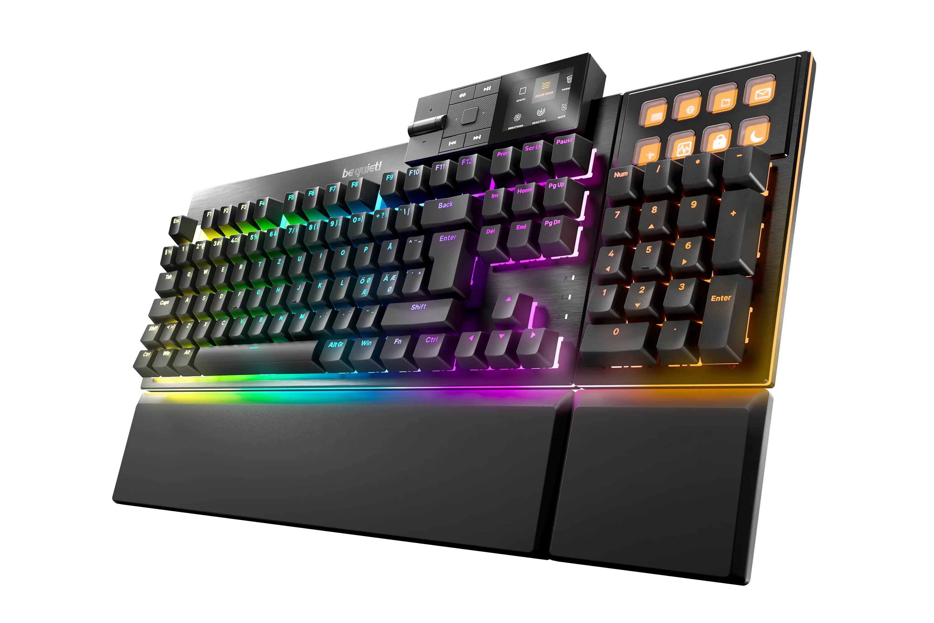 be quiet! Dark Mount Silent Linear DE ISO Tastatur Gaming USB QWERTZ Deutsch Schwarz