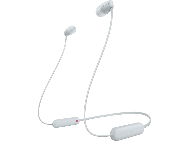 SONY WI-C100, In-ear Kopfhörer Bluetooth Weiß