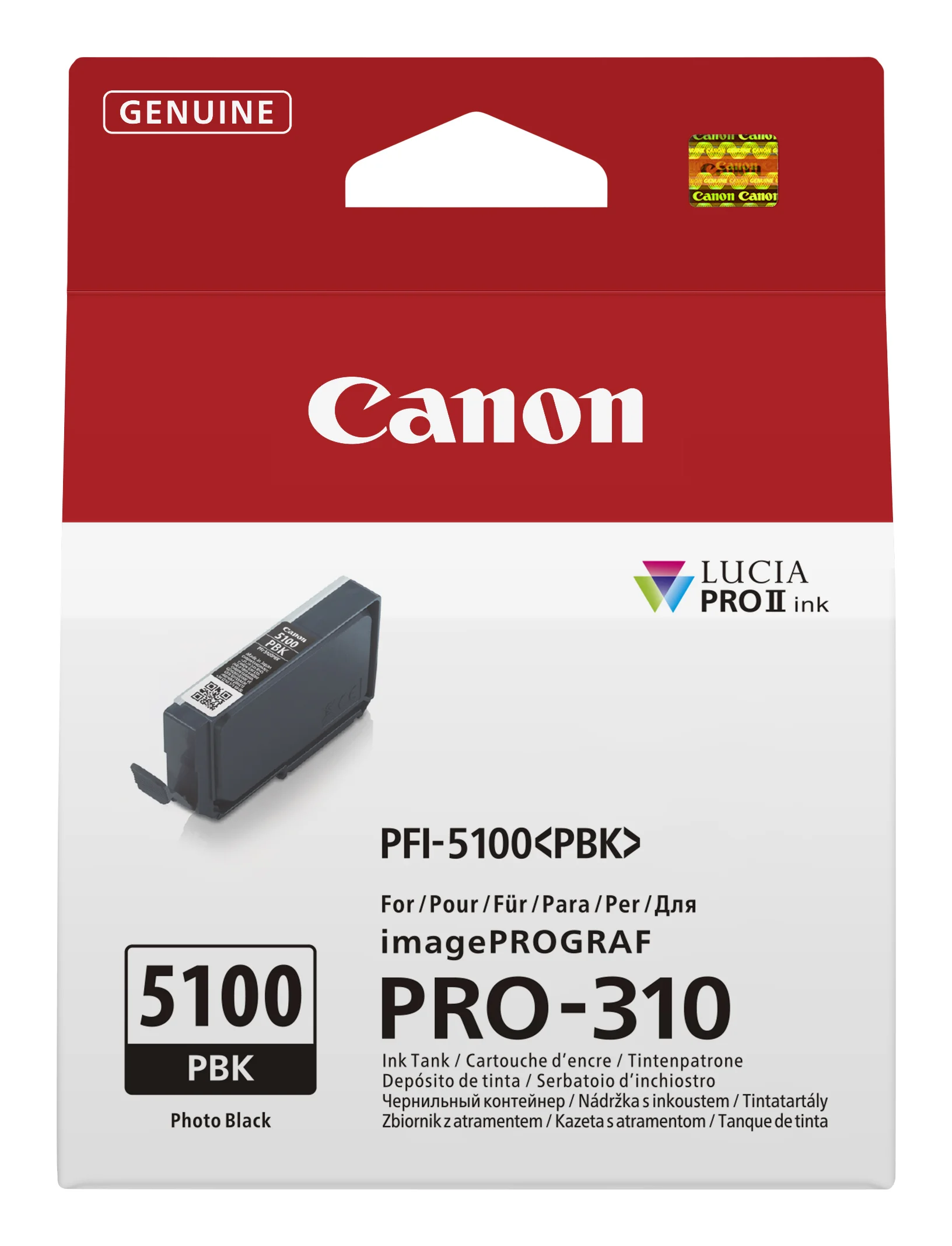 Canon PFI-5100 PBK Druckerpatrone 1 Stück(e) Original Foto schwarz
