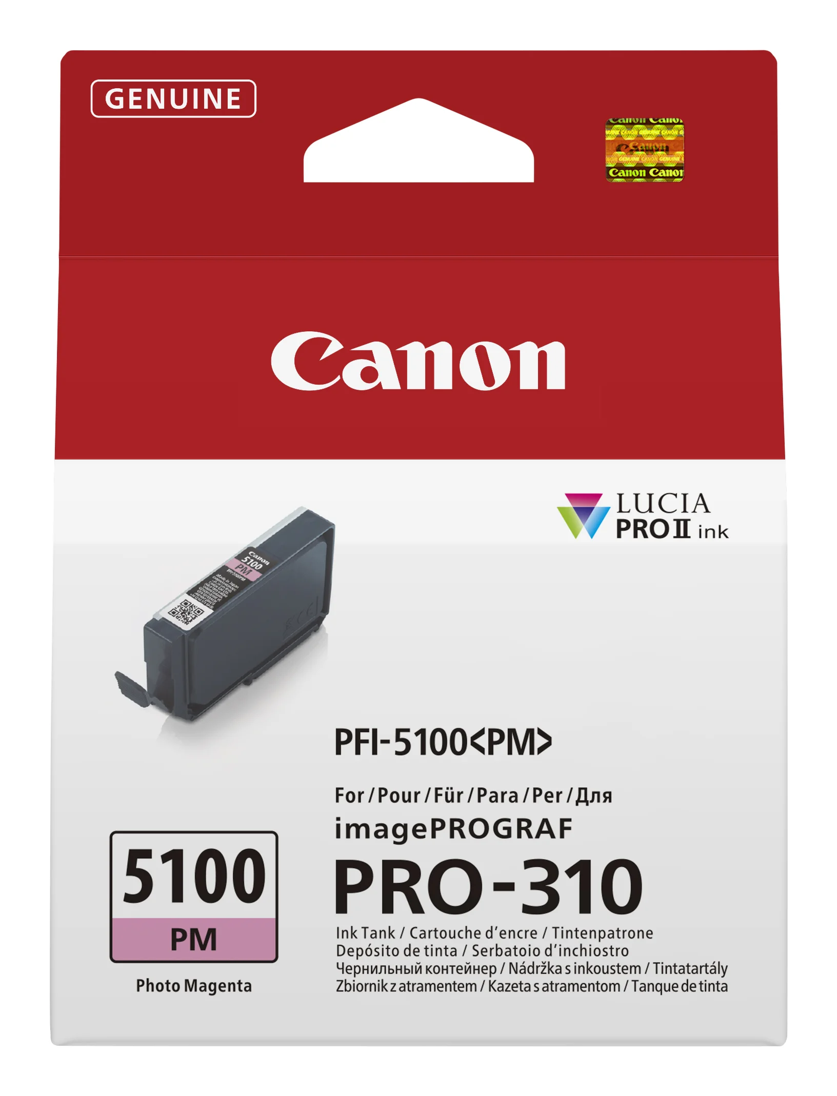 Canon PFI-5100 PM Druckerpatrone 1 Stück(e) Original Foto magenta