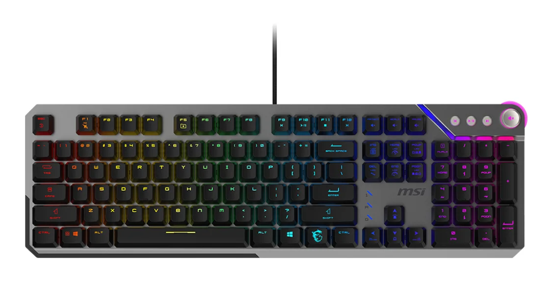 MSI STRIKE 600 Tastatur Gaming USB QWERTY Englisch Schwarz