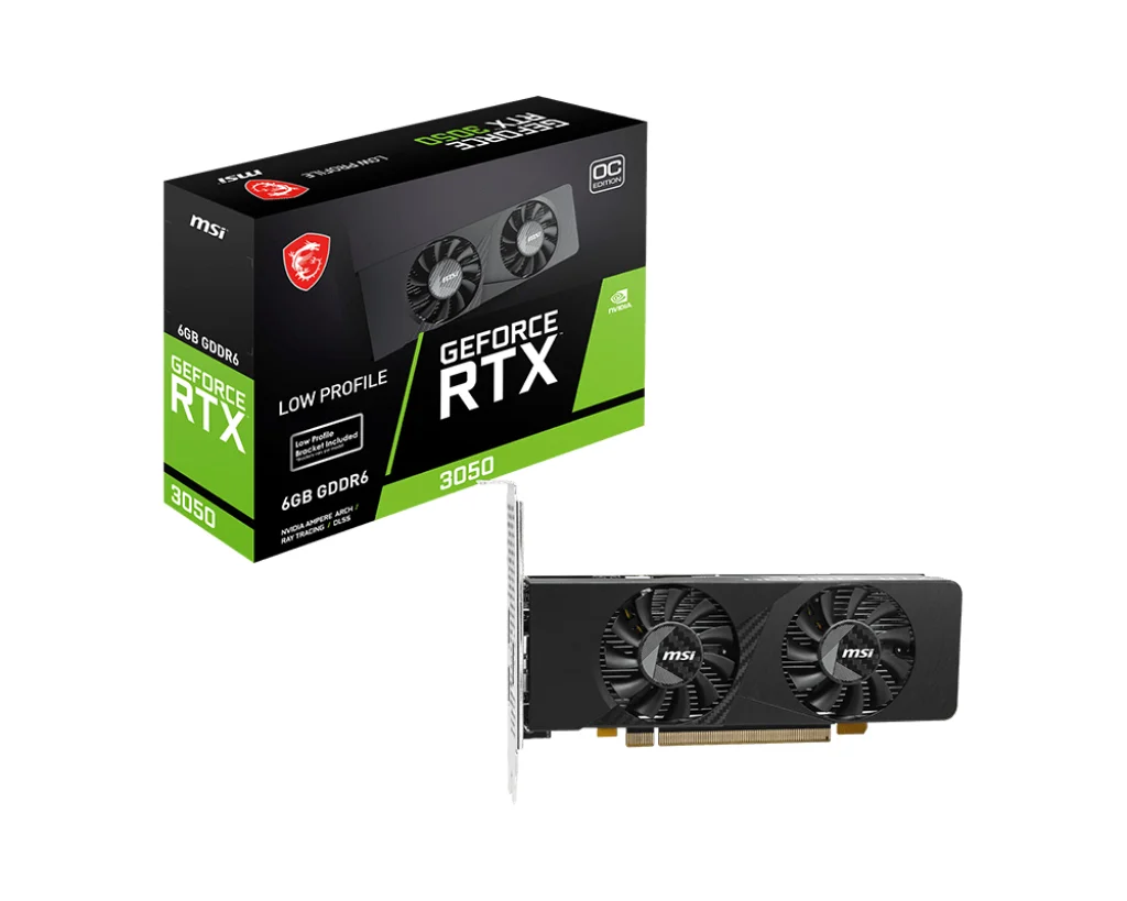 MSI GEFORCE RTX 3050 LP E 6G OC Grafikkarte NVIDIA 6 GB GDDR6